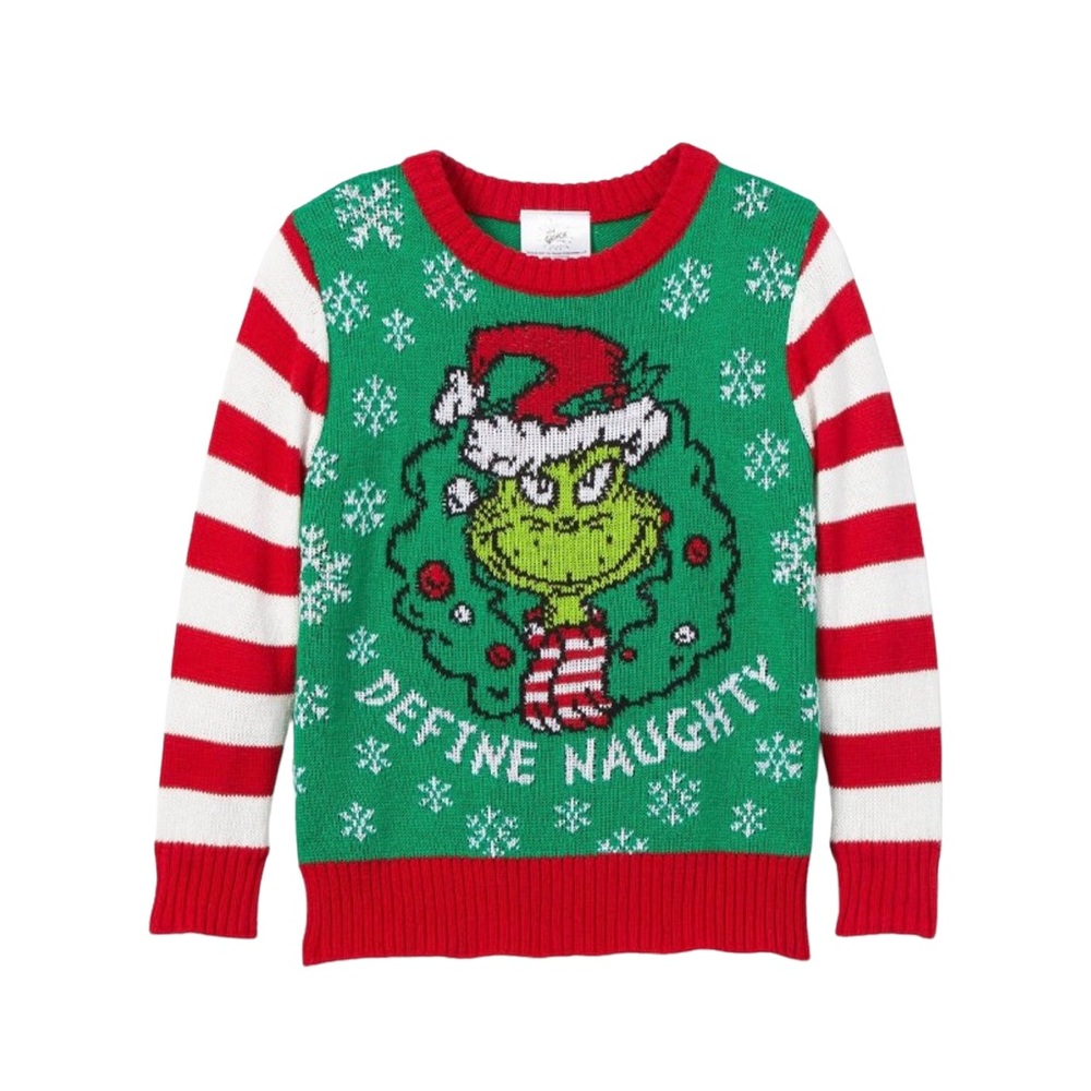 The Grinch ‘Define Naughty Sweater Ugly Christmas Sweater Size 18 Months